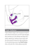 3Some Total Ecstasy Silicone Rechargeable Vibrator with Remote Control - Purple
