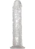 Adam and Eve Crystal Clear Dong - Clear - 8in