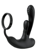 Anal Fantasy Elite Ass-Gasm Intimotion Multi-Motor Rechargeable Silicone Anal Plug - Black