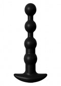 Anal Fantasy Elite Silicone Rechargeable Anal Beads Waterproof - Black