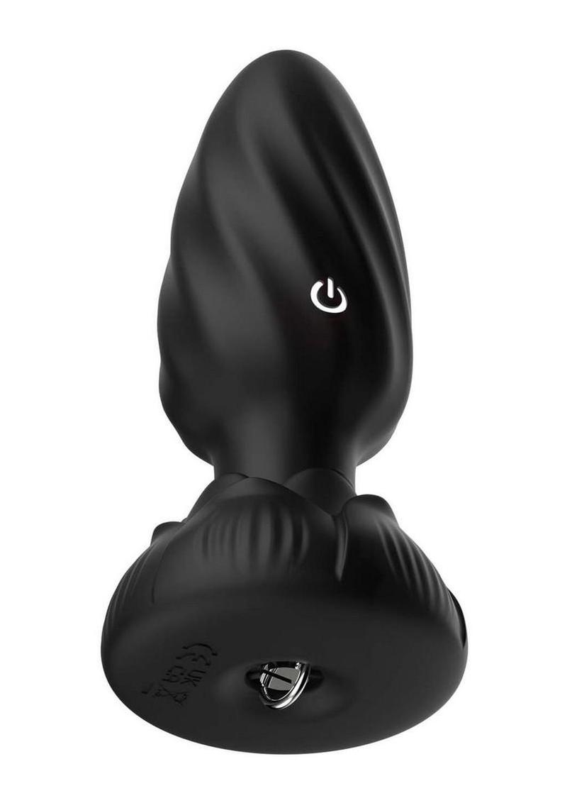 Atomic Rotating Vibrating Rechargeable Silicone Plug with Remote Control