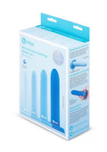 B-Vibe Silicone Anal Training Dilator - Blue - Set