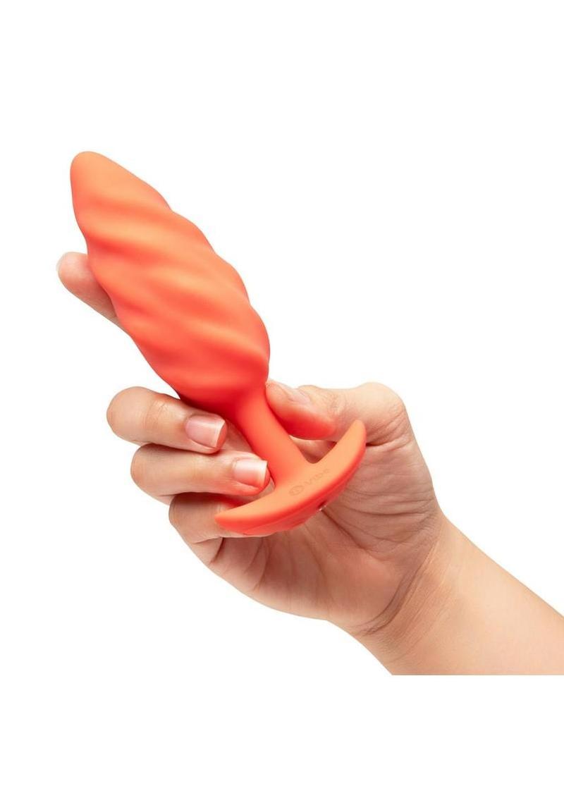 B-Vibe Swirl Textured Silicone Plug