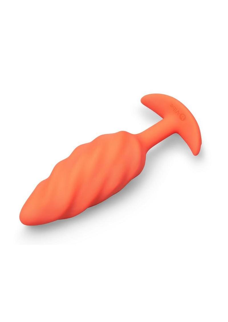 B-Vibe Swirl Textured Silicone Plug