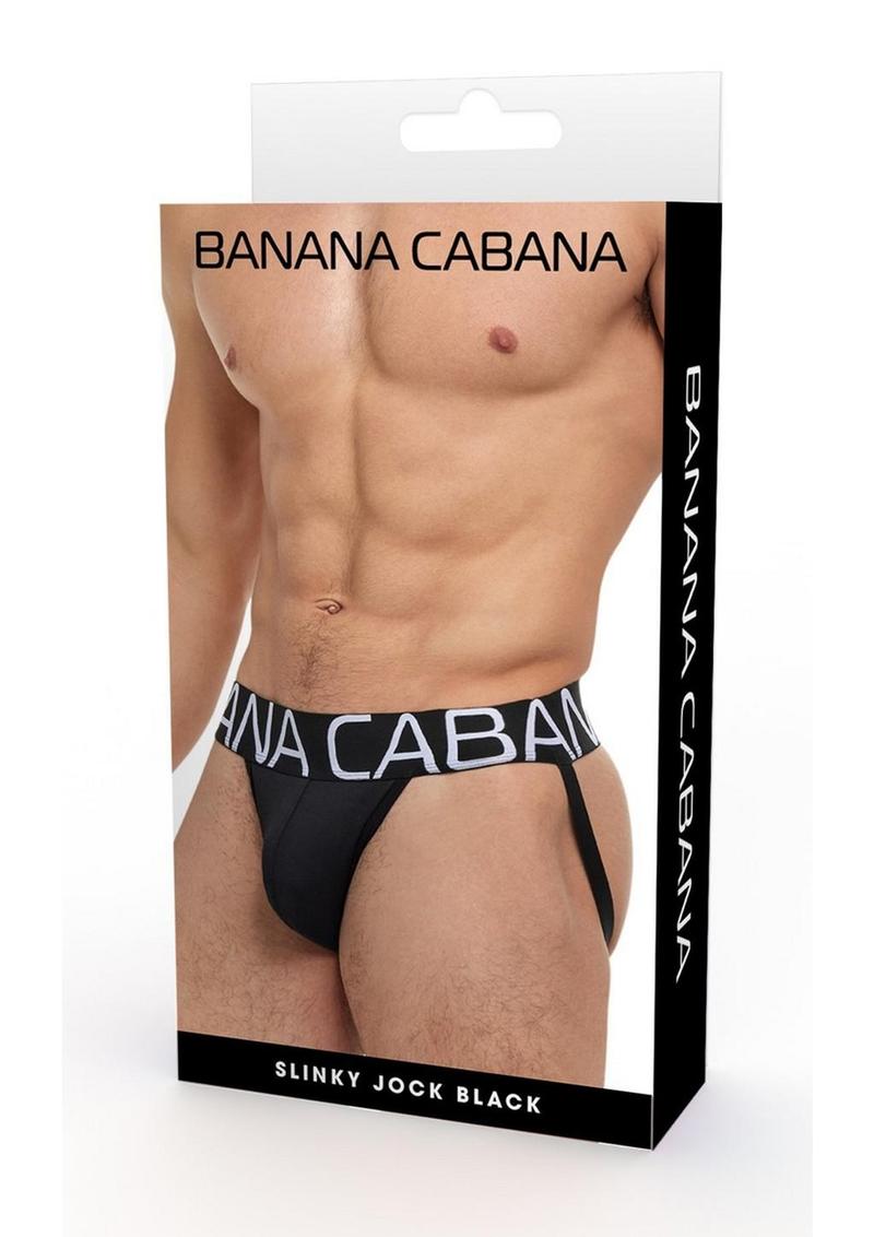 Banana Cabana Jock - Black - Large/XLarge
