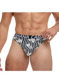 Banana Cabana Thong - Black/White - Large/XLarge