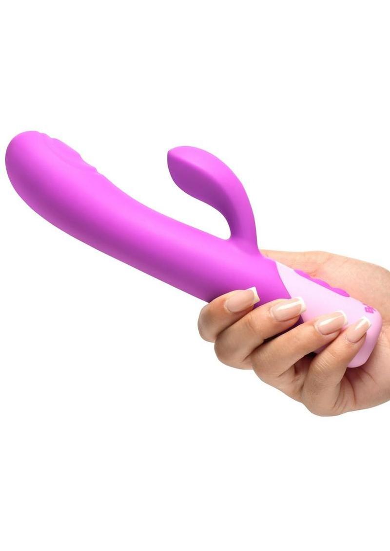 Bang! Clit Tapping Pulsing Rechargeable Silicone Rabbit Vibrator