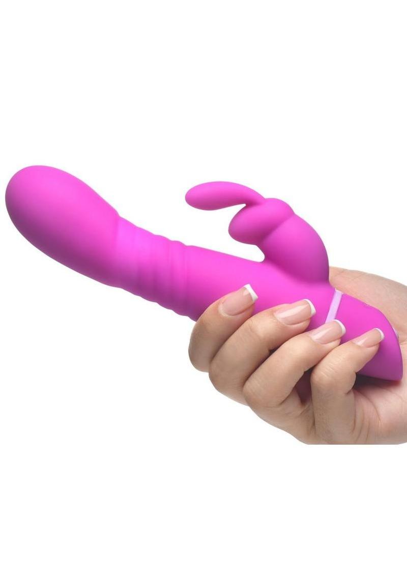 Bang! Thrusting Rechargeable Silicone Rabbit Vibrator