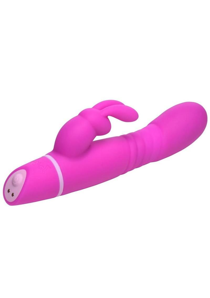 Bang! Thrusting Rechargeable Silicone Rabbit Vibrator