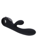 Black Magic Rechargeable Silicone Rabbit Vibrator - Black