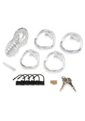 Blueline Acrylic See Thru Chastity Cock Cage - Clear - 2.75in
