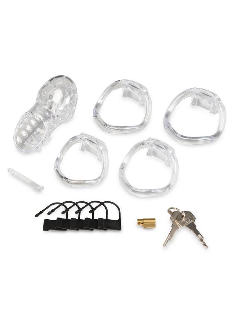 Blueline Acrylic See Thru Chastity Cock Cage - Clear - 2.75in