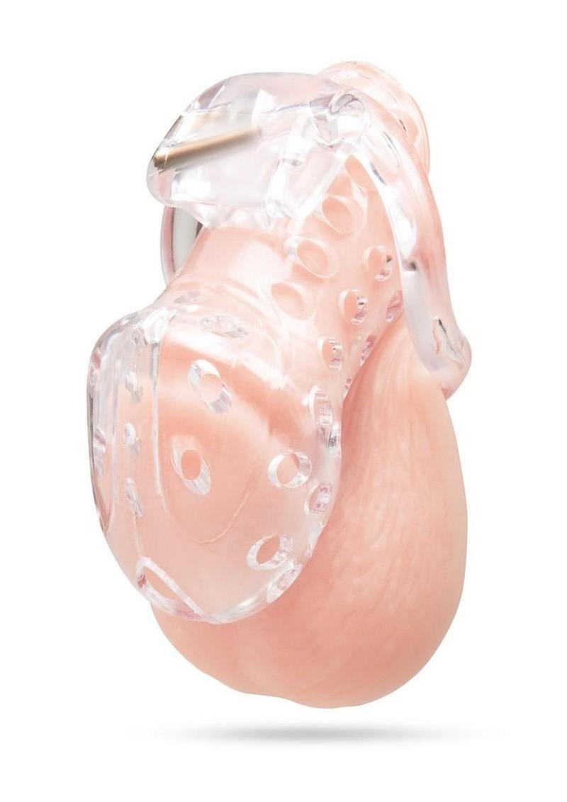Blueline Acrylic See Thru Chastity Cock Cage