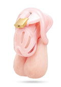 Blueline Degrading Bitch Boy Mini Cock Sissy Boy Chastity Cage - Pink