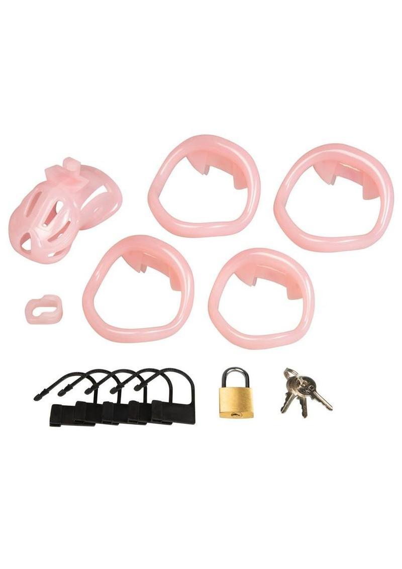 Blueline Degrading Bitch Boy Mini Cock Sissy Boy Chastity Cage