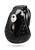 Blueline Full Coverage Cock and Balls Locked Up Chastity Cage Trap - Black