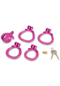 Blueline Prisoner Cock Cage - Pink - 1in