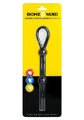 Boneyard Single Slide Cock Leash 2x Stretch Silicone - Black/Multicolor
