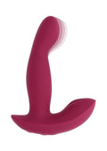 Come On Over Rechargeable Silicone Dual Vibrator with Remote Control - Red