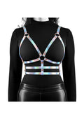 Cosmo Harness Bewitch Chest Harness - Multicolor/Rainbow - Medium/Small