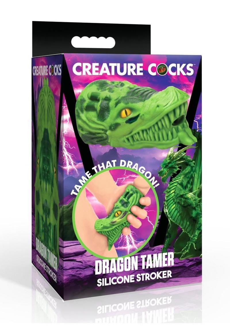 Creature Cocks Dragon Tamer Silicone Stroker - Green