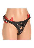 Creature Cocks Horny Devil Strap-On Harness - Black/Red