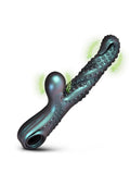 Creature Cocks Vibropus Rechargeable Silicone Rabbit Vibrator - Emerald
