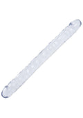 Crystal Jellies Double Dildo - Clear - 18in