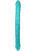 Crystal Jellies Double Dildo - Teal - 18in