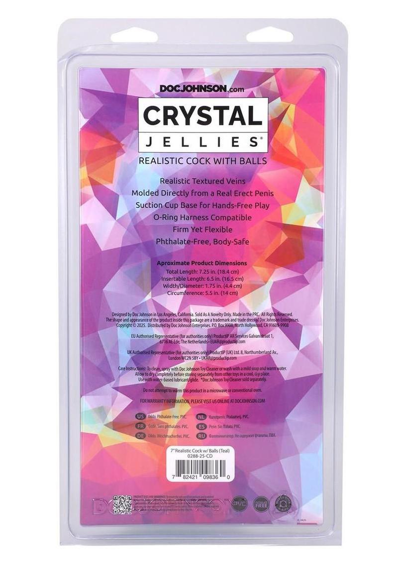 Crystal Jellies Realistic Dildo with Balls
