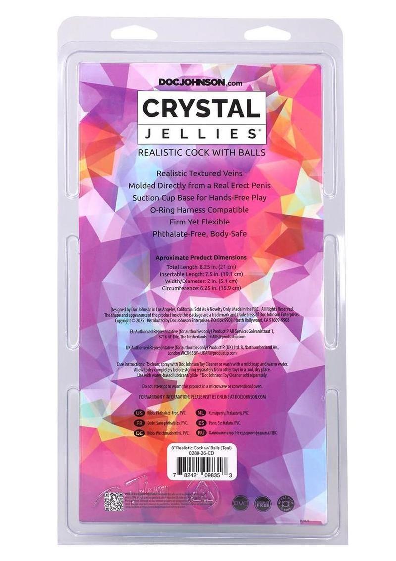 Crystal Jellies Realistic Dildo with Balls