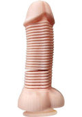 Dinky Slinky Pecker Spring Toy with Suction Cup - Vanilla