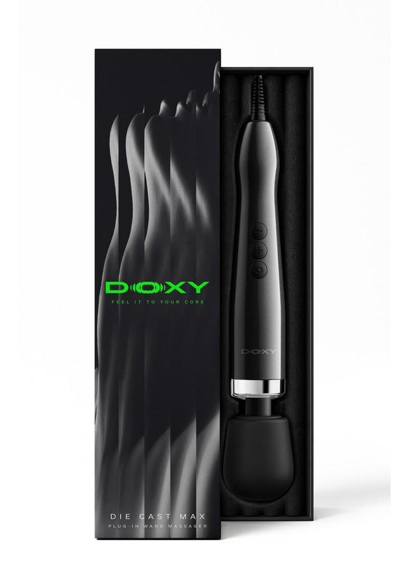 Doxy Die Cast Max Plug-In Body Wand - Black