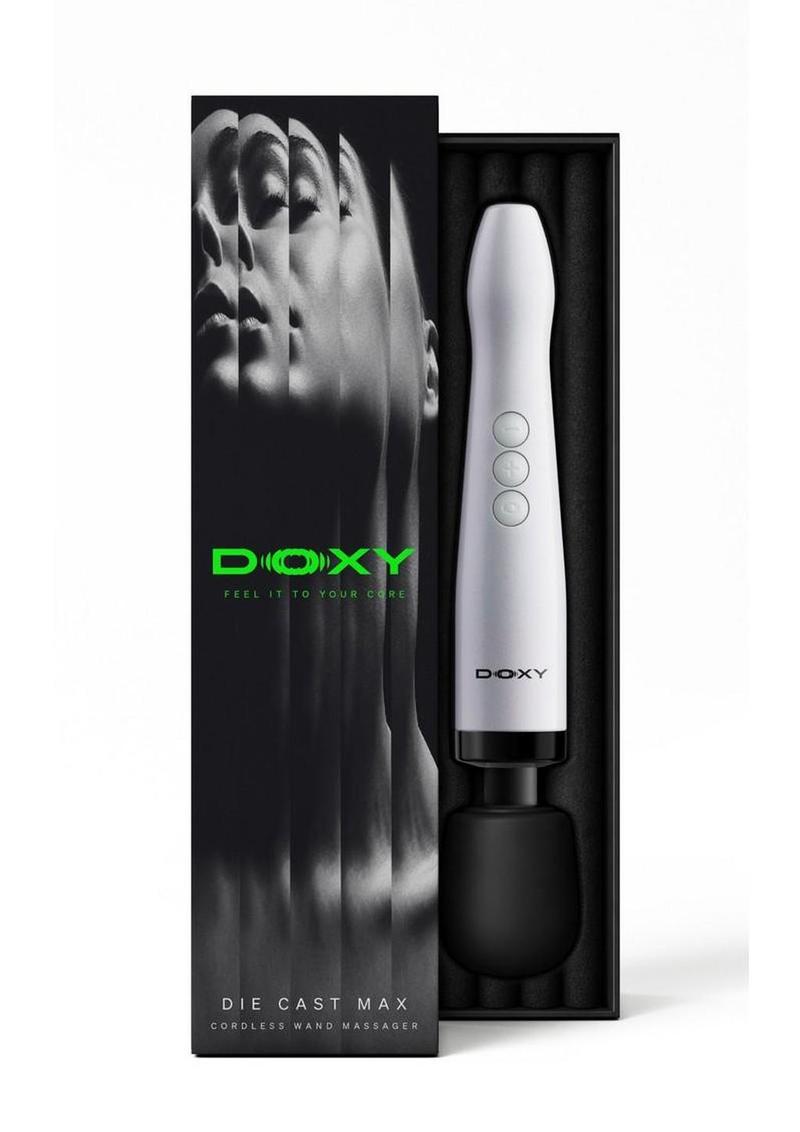 Doxy Die Cast Max Rechargeable Cordless Body Wand - White