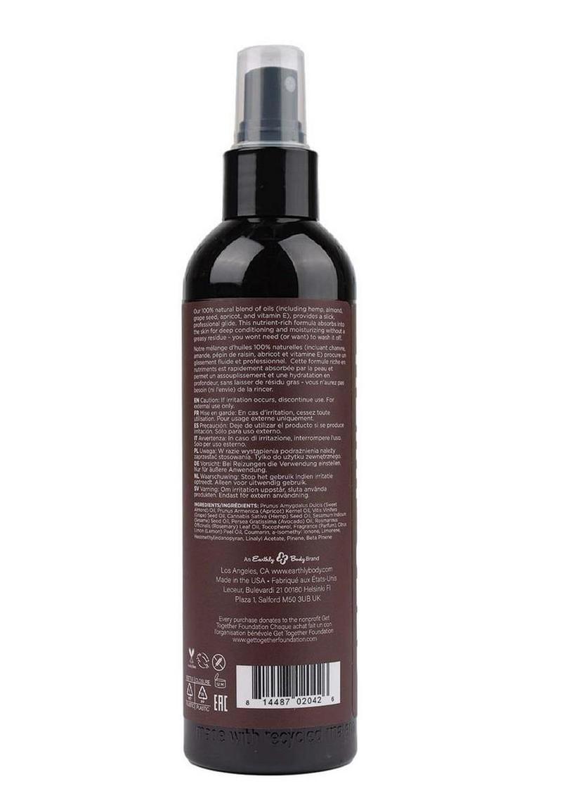 Earthly Body Hemp Seed Moisturizing Oil Spray - Skinny Dip - 8oz