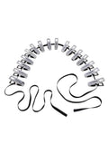 Edge Body Zipper Clothes Pins - Black/Silver