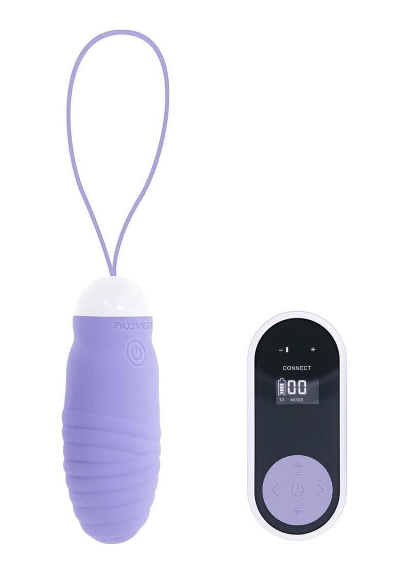 Energetic Egg Rechargeable Silicone Thrusting Egg - Blue