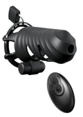 Fantasy C-Ringz Remote-Controlled Vibrating Cock Blocker - Black