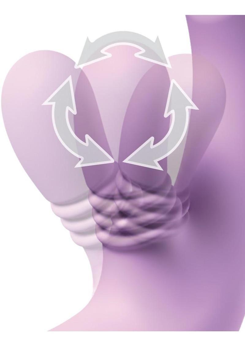 Fantasy For Her Intimotion Flutter Pro Rechargeable Silicone Rabbit Vibrator with Clitoral Stimulator