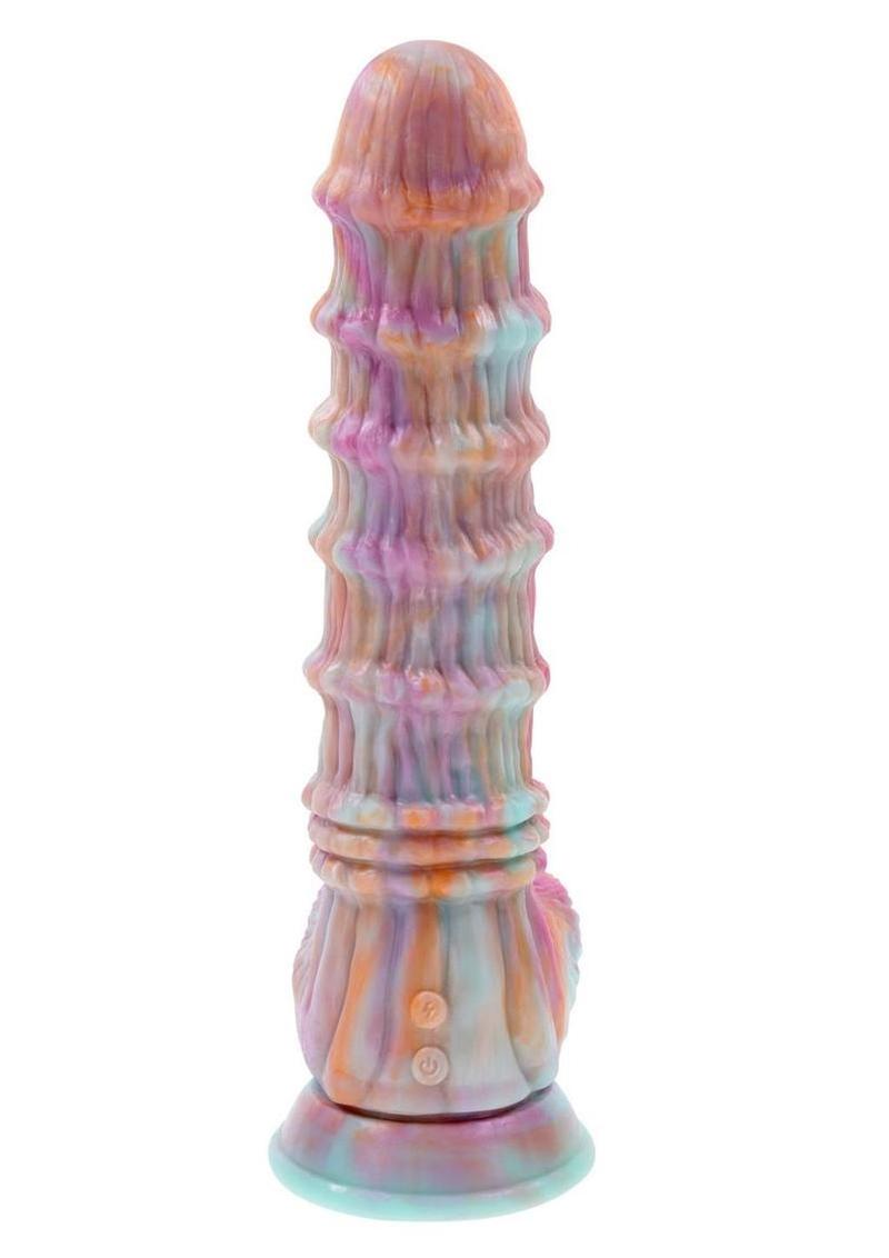 Fantasy Rechargeable Silicone Vibrating Dildo with Remote