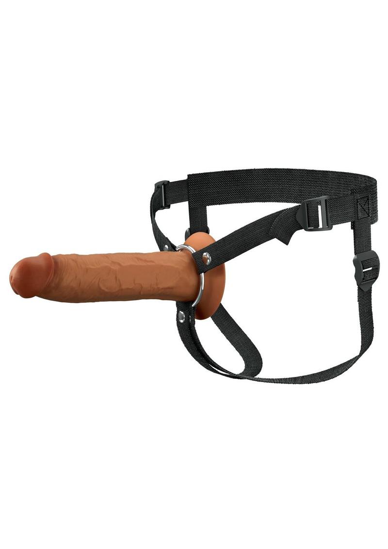 Fantasy X-Tensions Elite Silicone Dual Density Hollow Strap-On - Caramel - 9in
