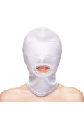 Fetish and Fashion Mouth Hood - White - One Size