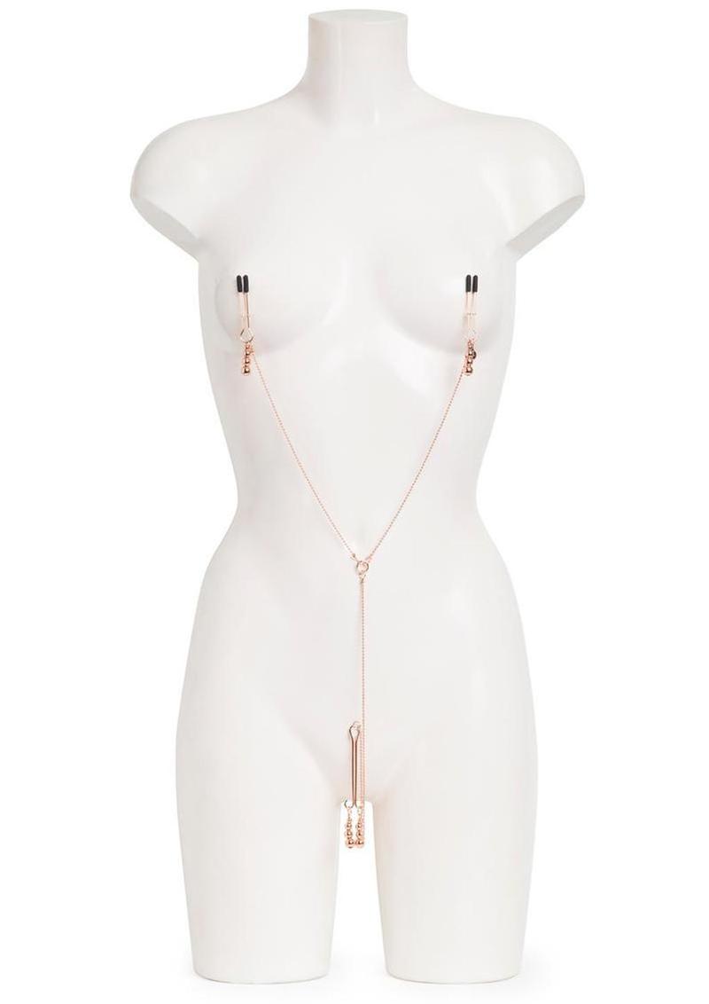 Fifty Shades Freed All Sensation Nipple and Clitoral Chain - Purple