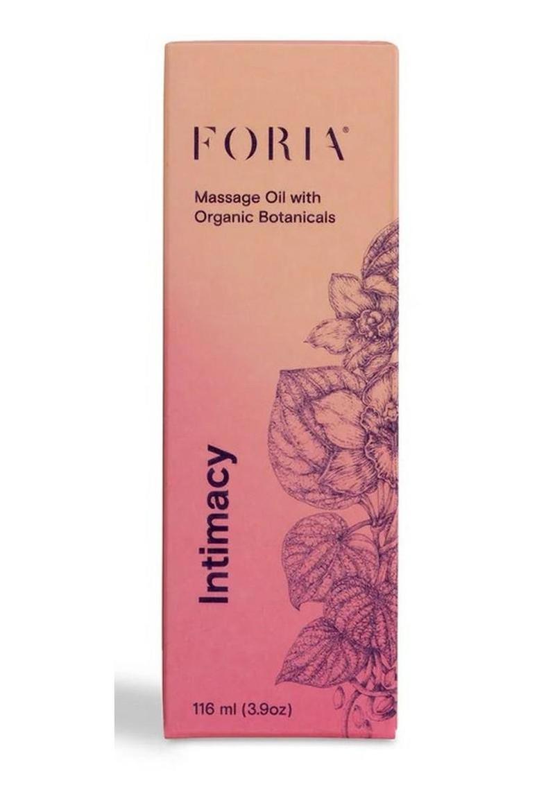 Foria Massage Oil with Organic Botanicals - 3.9oz