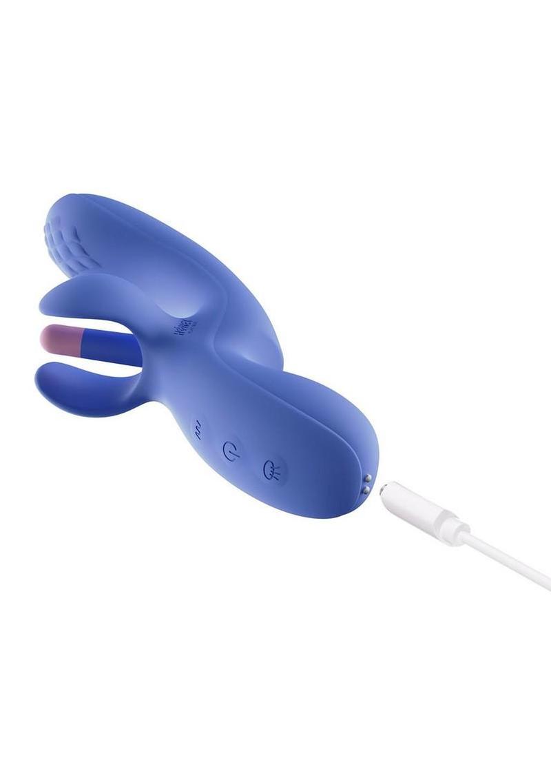 Fortexa Kinky Finger Flapping Rechargeable Silicone Clit and G-Spot Vibrator with App Control
