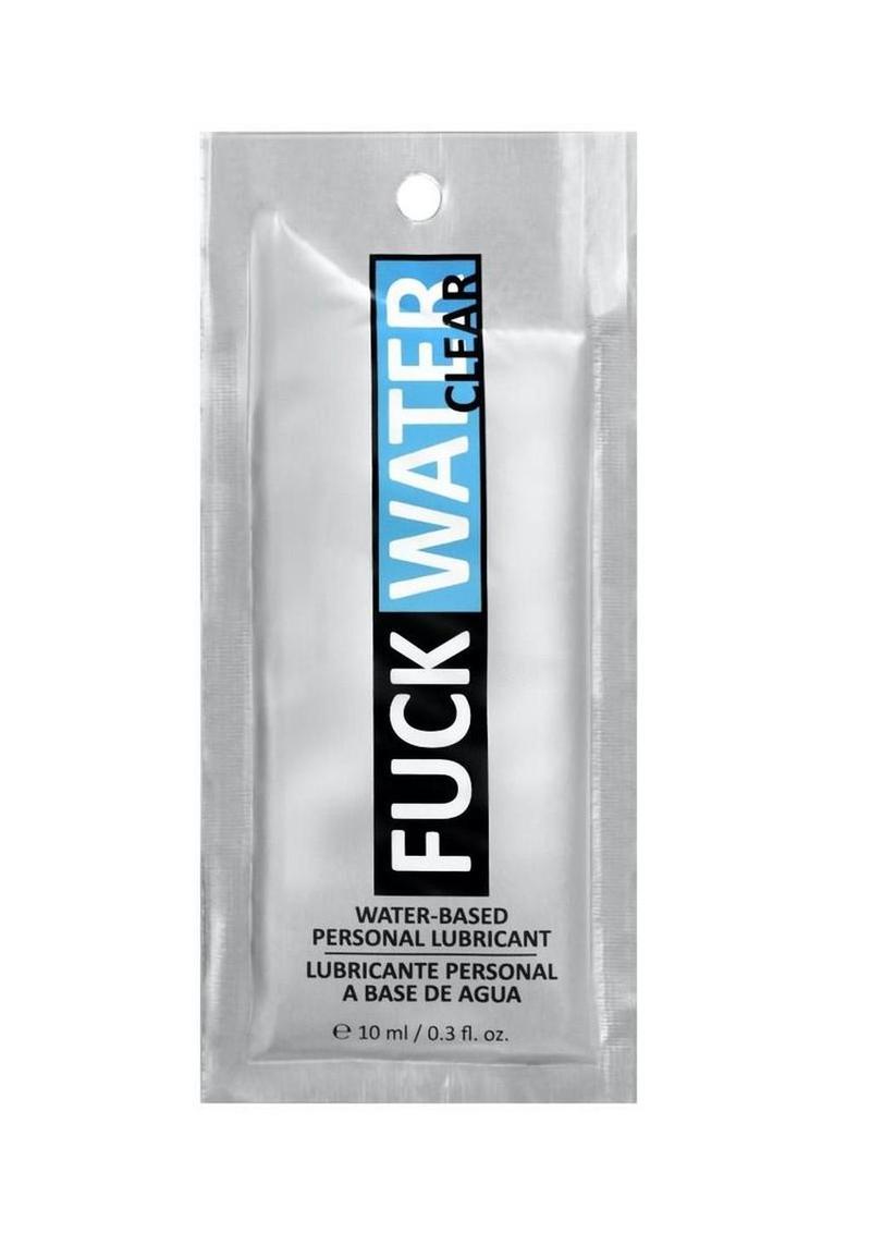 Fuck Water Clear H2o Lubricant Foil - .3oz - Pack