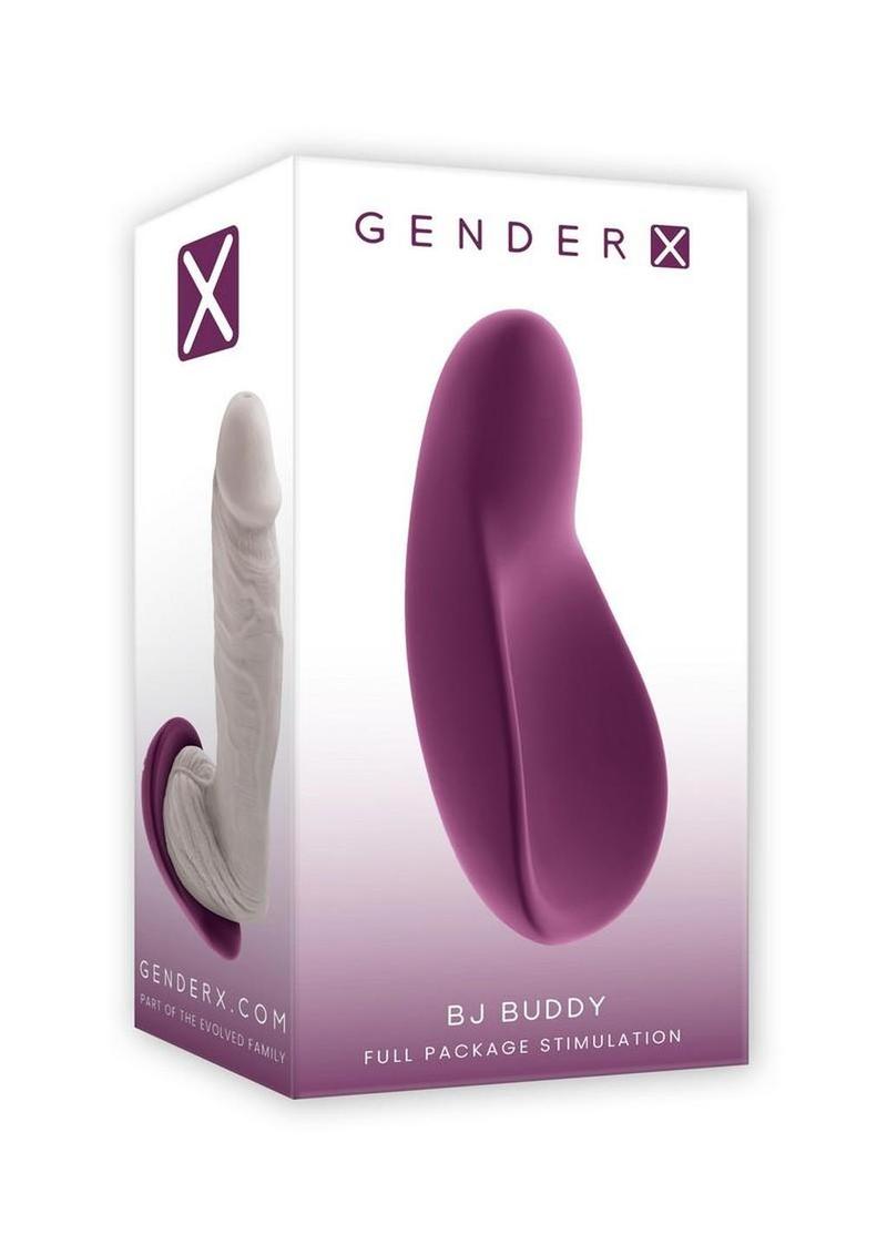 Gender X BJ Buddy Rechargeable Silicone Hand Vibrator - Purple