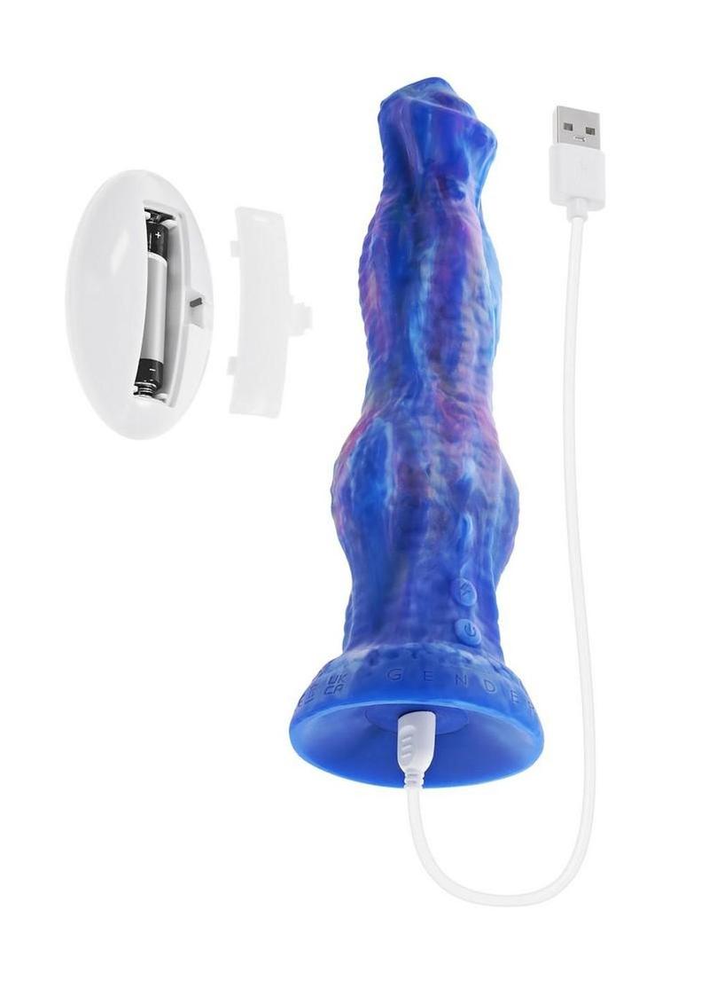Gender X Wildest Dreams Rechargeable Silicone Vibrating Dildo with Remote Control