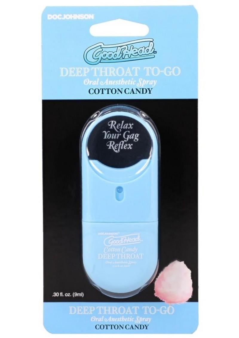 Goodhead Deep Throat To-Go Oral Anesthetic Spray Cotton Candy - .33oz