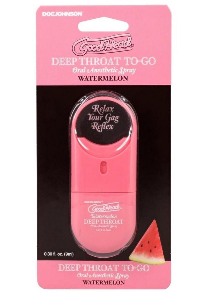 Goodhead Deep Throat To-Go Oral Anesthetic Spray Wild Watermelon - .33oz